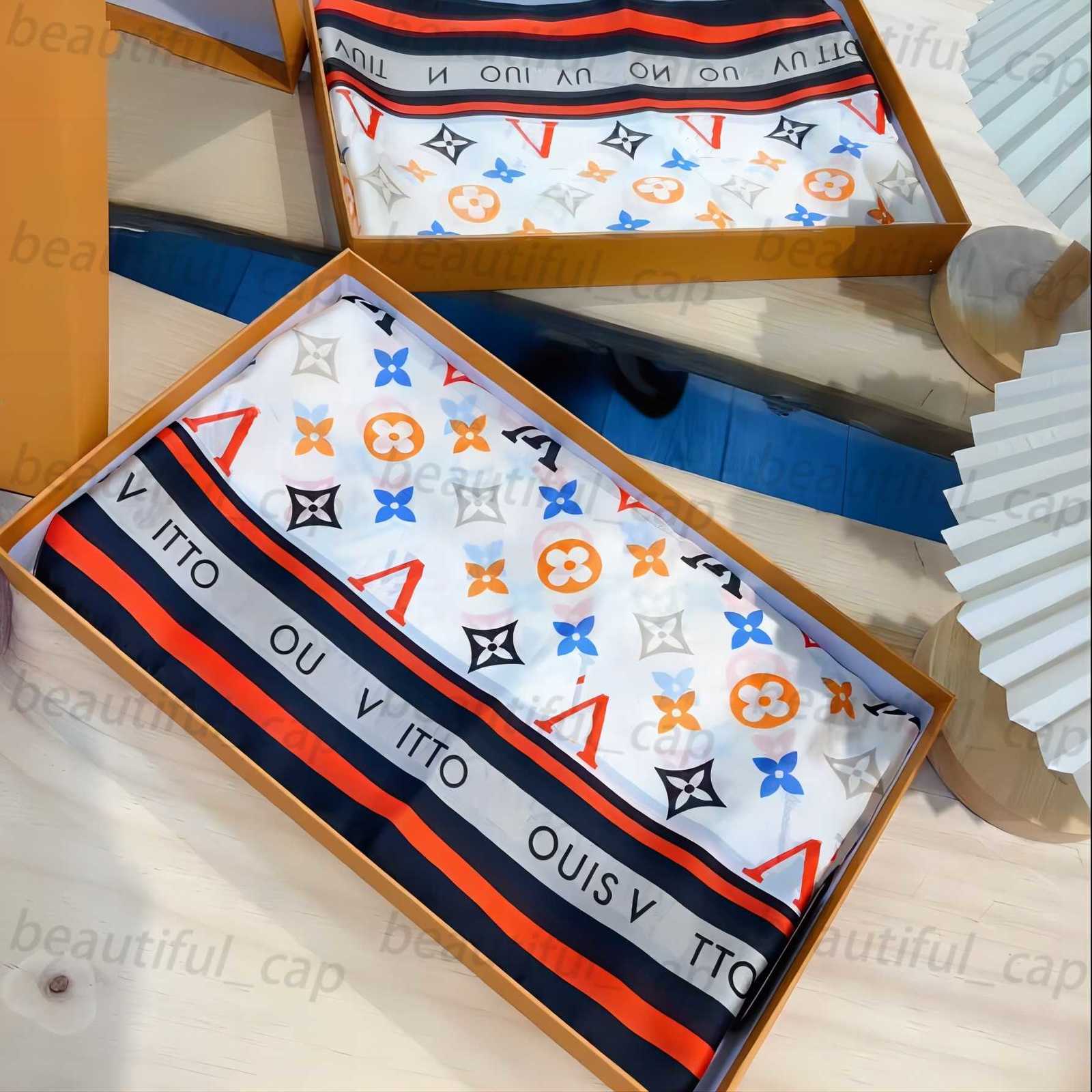 silk designers stole 180*90cm L women letter ring schal men bufanda Scarves head Classic highquality new 2024 Scarf Valentine's Day gift go wo