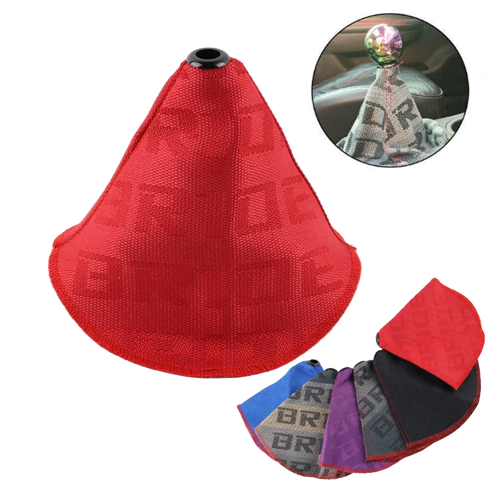 Bride Shifter Knob Gear Shift Gaiter Cloth Gear Stick Covers Dust-Proof Gear Shift Collars For Universal Car BMW e46 FIAT 500C
