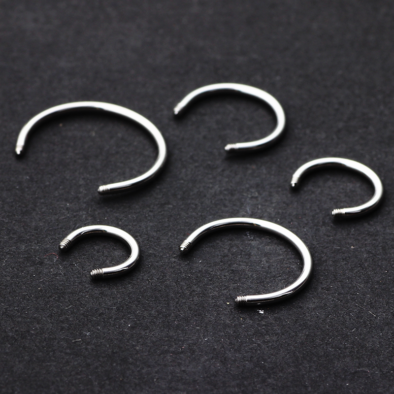 TianciFBYJS 14G/16G Straight Barbell Ring Bar Piercing Replacement Accessories Body Jewelry Eyebrow Nose Lip Stud Screw Ball