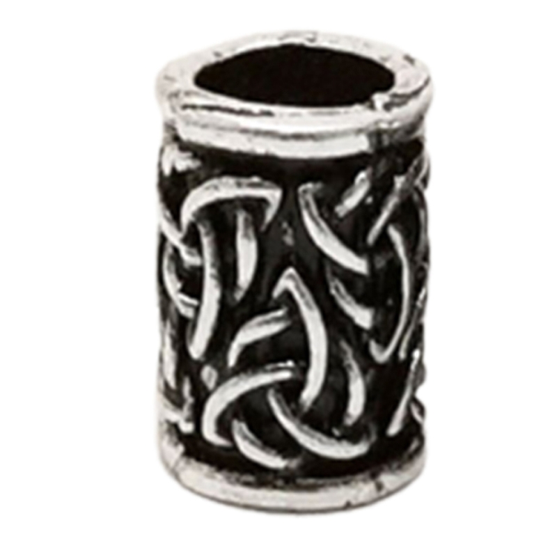 Viking Style Rune Beads for Hair Braiding DIY Bracelet Necklace Pendant Norse Tube Dreadlocks Bead for Men Women