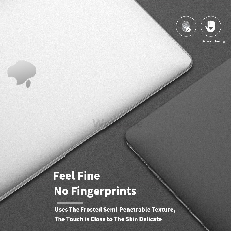 Matte Frosted Case Laptop Case for Apple MacBook Air M1 Pro 13.3 15 13 12 Inch Case New Pro 13 A1932 A1989 Cover with Touch Bar