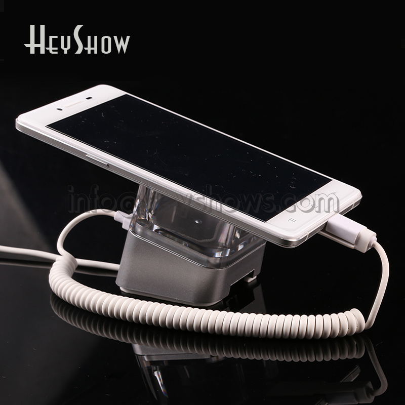 Acrylic Mobile Phone Security Stand, Cellphone Display, Burglar Alarm System, iPhone, iPad, Tablet, Anti-Theft Device Holder