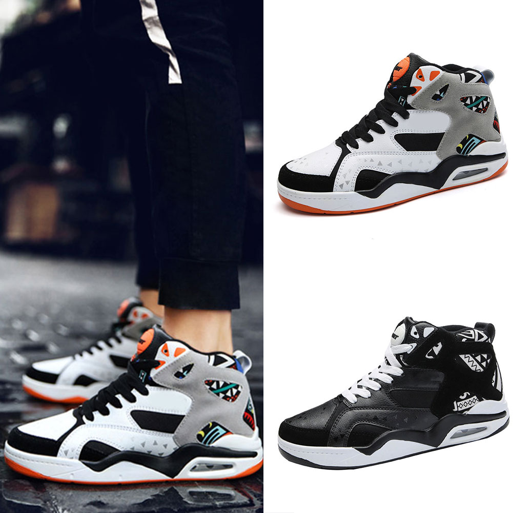 Men Basketball Shoes Sneakers Breathable Anti-slip Casual for Training Sports &T8