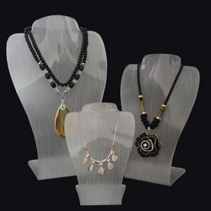 Jewelry display stand necklace & earrings holder organizer support for earings and necklaces wear mannequin jewelery exhibitor