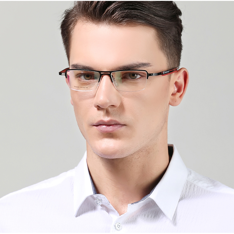 2023 TAG Hezekiah eyeglass frames for men lightweight half frame myopia frames and women Elasticized leg frame goggles computer