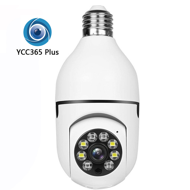 IP Cameras YI Iot E27 Bulb Monitoring Camera 2MP Night Vision Full Color Automatic Human Trajectory Safety Monitoring Wifi Camera d240510