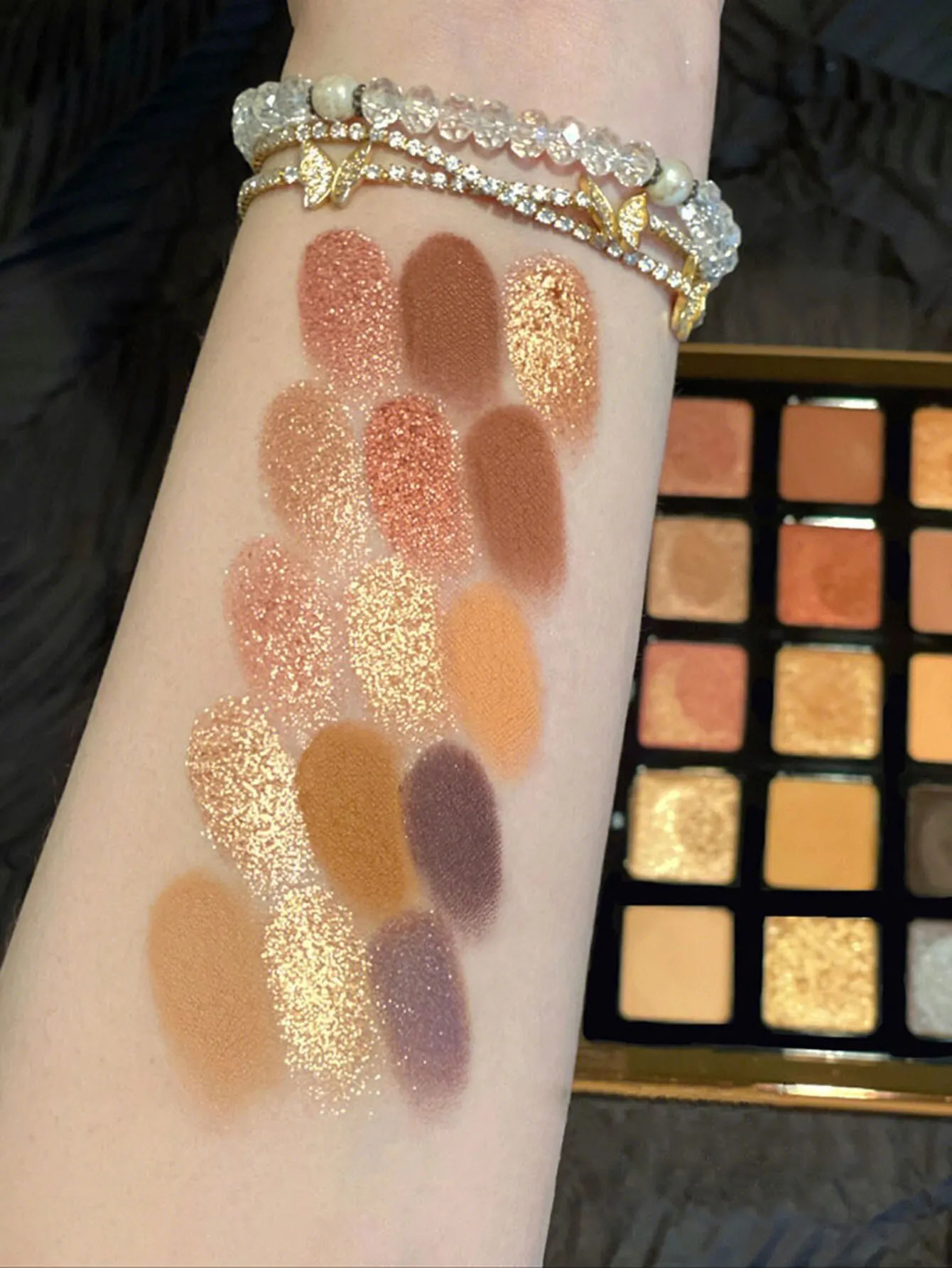 TINGPHE Vintage 15-Color Bronzing Pan Cold Tone Cement Gray Eyeshadow Pan Student Affordable Earth Color Glitter Rose Makeup 240624