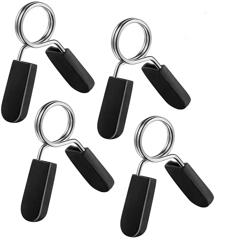 1 Pair 25/28/30 mm Barbell Clamp Spring Collar Clips Gym Weight Dumbbell Lock Standard Lifting Kit