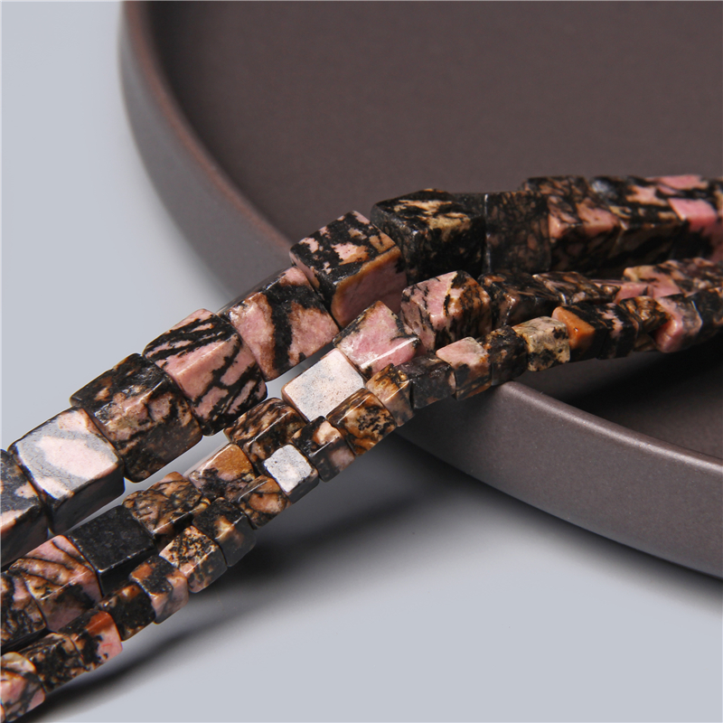 Wholesale 4/6/8mm Cube With Hole Natural Stone Agates Loose Spacer Beads For Jewelry Making DIY Necklace Earring Bracelet Charm