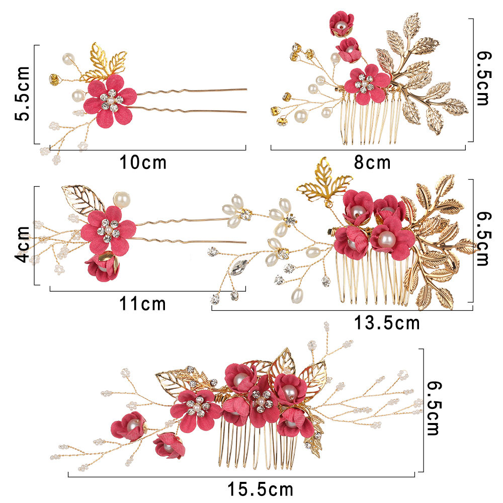 Luxury Crystal Crown Hair Combs Romantic Beautiful Wedding Bridal Clips Leaves Tiara Zinc Alloy Fine Jewelry Hair Pins Gifts