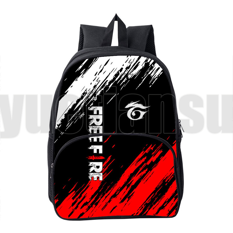 Hot Game 3D Free Fire Garena Roupa Angelical Backpack Boys Girls 12/16 Inch School Bag Children Book Bag War Games Travel Bag