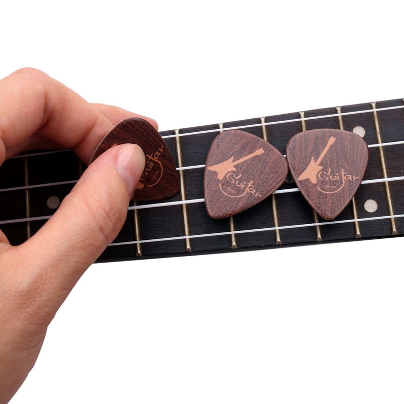 15Pcs Wood Grain Guitar Picks Retro Picks For Acoustic And Electric Guitar, Ukulele, Mandolin And Banjo