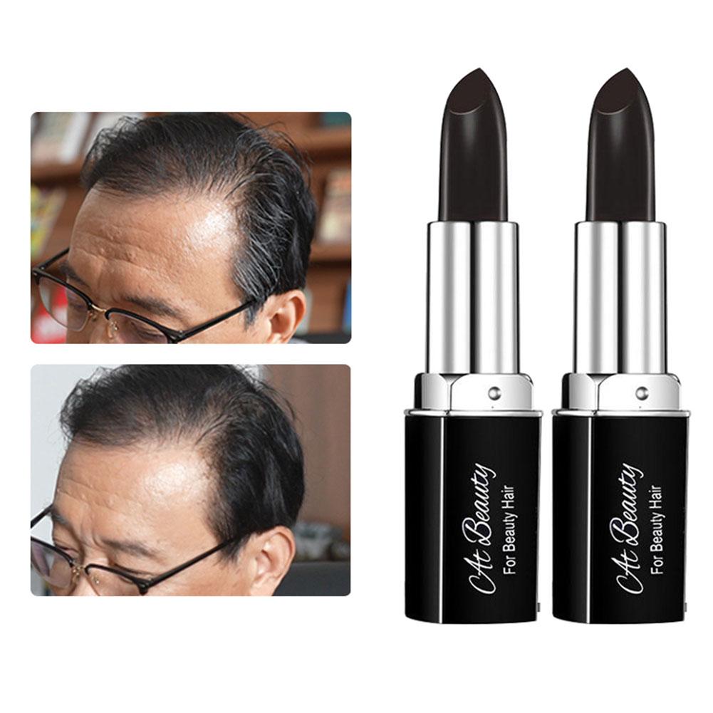 New Hair Dye Black Brown Instant Gray Root Coverage Up Dye Colour Stick Cover Hair White Color Hair's Cream Temporary 3Colo U7U7