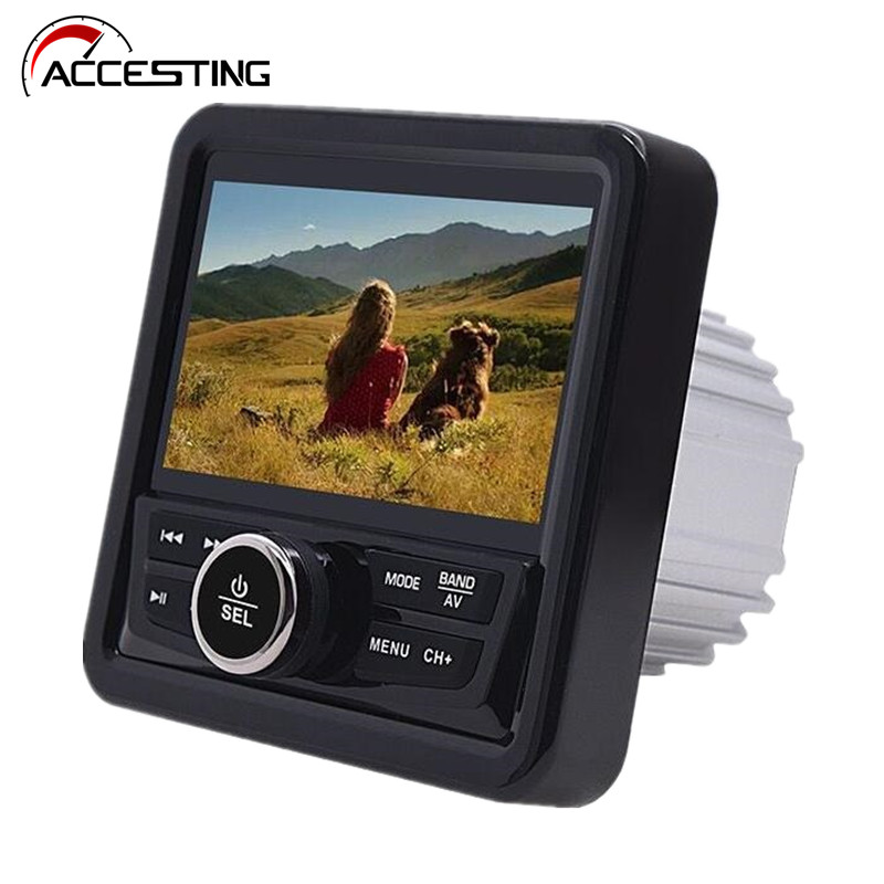 Marine Stereo Radio With Bluetooth Waterproof Moto Audio Boat Car MP3 Player Auto Sound System FM AM Receiver For SPA UTV ATV