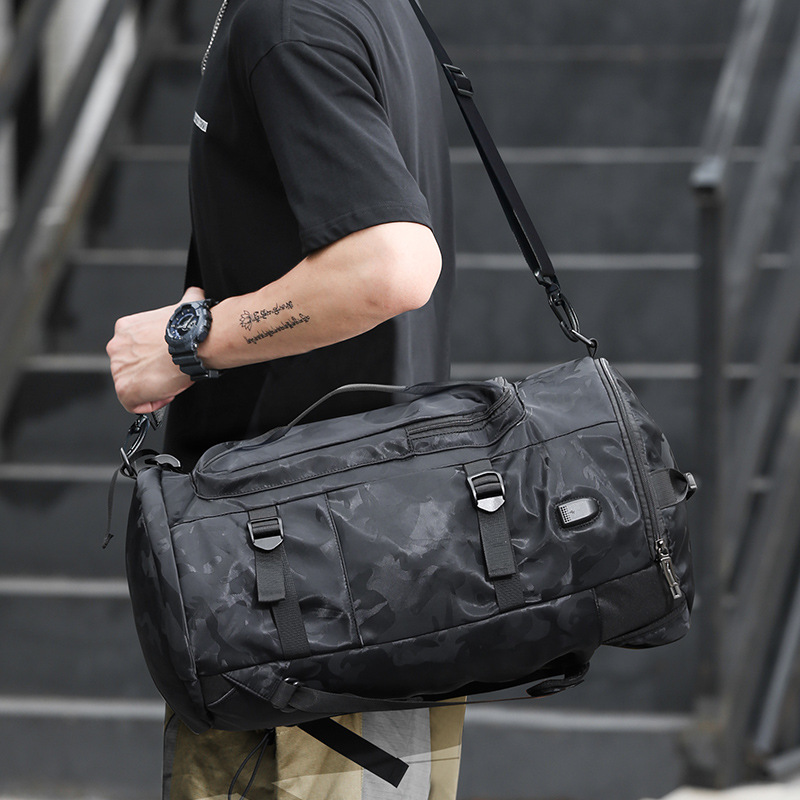 Camo Gym Backpack Waterproof Basketball Bag Men Women Athletic Sneaker Bag Sport Rucksack Big Shoulder Bag With Shoe Compartment