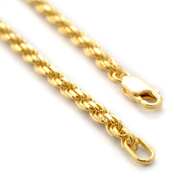 Real 100% 925 Sterling Silver Golden Platinum Rose Gold Color Rope Chain Long Necklace For Women Men Fine Jewelry Birthday Gift