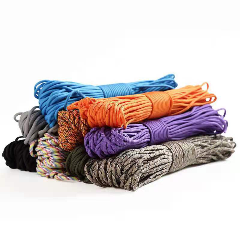 550 Paracord Parachute Cord, Lanyard Tent Rope, Mil Spec Type III, 7 Strand Paracord for Outdoor Hiking, Camping, DIY Bracelet
