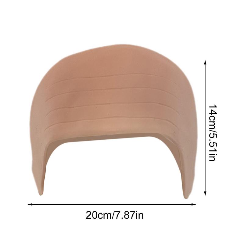 Skinhead Wig hat Latex Mask Skin Fake Bald Head Movie Halloween Party Prop Cosplay Bald Head Fake Scalp Cover Accessories