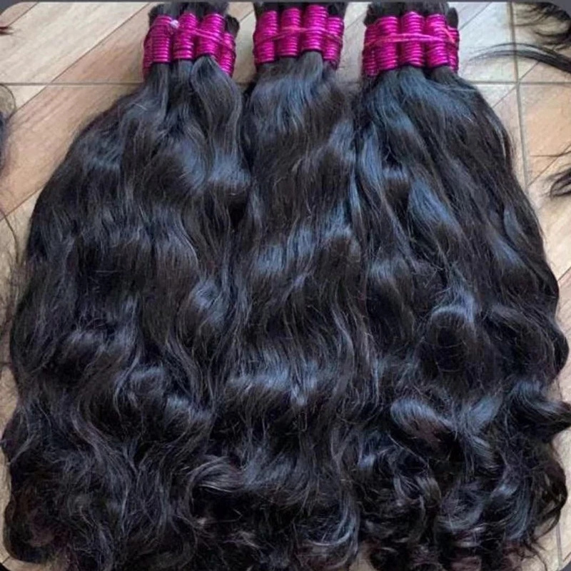 Raw Virgin Original Human Hair Bulk For Braiding Mega No Weft Human Braiding Hair Natural Vietnamese Bulk Hair Extensions