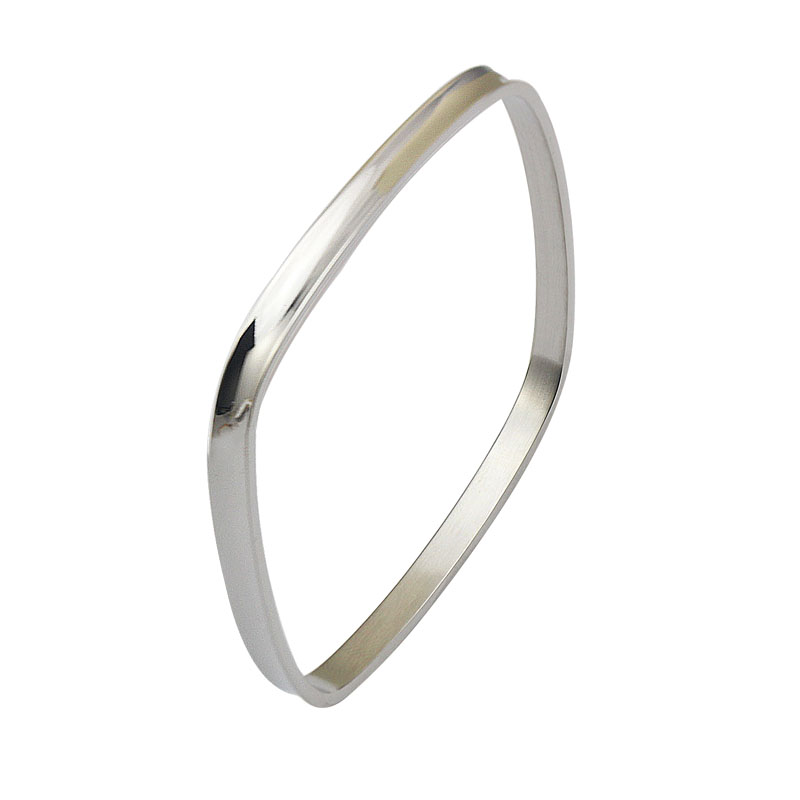 COUYA 2018Square 3 Color Rose Gold Classic Simple Style Bangles Indian Jewelry Bracelete Cuff Bracelets Woman's Jewellery
