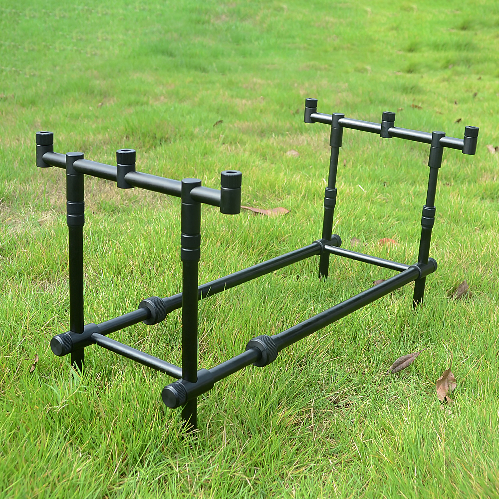 Carp Fishing Rod Pod Set, for 3 Fishing Rods, Bank Sticks, Rod Holder Support RP140