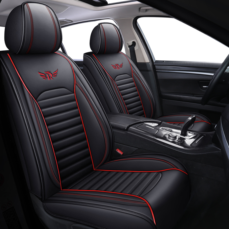 Leather Car Seat Cover For Mitsubishi L200 Carisma Eclipse Cross Pajero 4 Sport ASX Lancer Outlander 3 XL Space Star Accessories