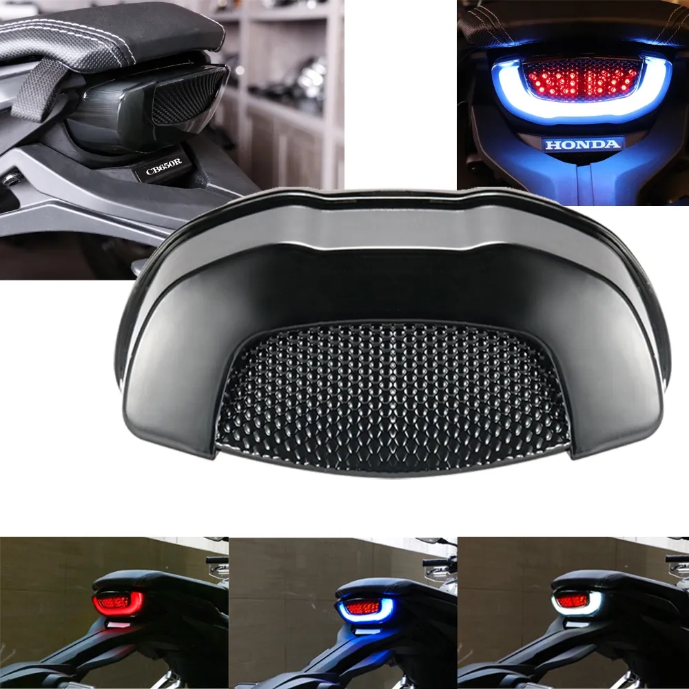 Modified Motorcycle LED Integrated Tail Light With Turn Signal For Honda CB650R CB300R CBR650R Brake Stop Running Indicator Lamp