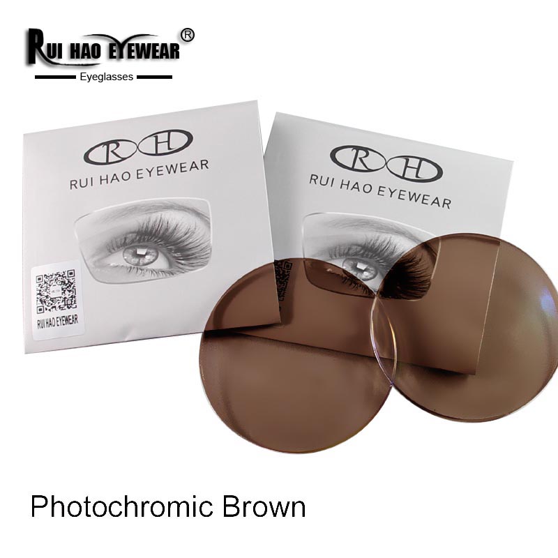 Hyperopia Photochromic Lenses Grey or Brown Photochromic Sunglasses Lens Discolor Presbyopia Eyeglasses Resin Lens