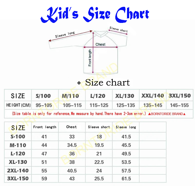 2024 Kid's Custom Made High Quality Team Club Logo Name DH Enduro Jersey MTB Cycle Shirts Bikecross Motocross Downhill T-shirts