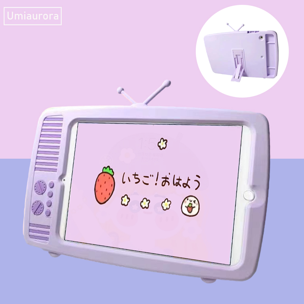 Cute Retro TV Tablet Case For iPad Air 4 2020 Pro 11 Mini 1 2 3 4 5 6 9.7 2018 7 8th Gen 10.2 inch 2019 Kids Soft Cover Funda