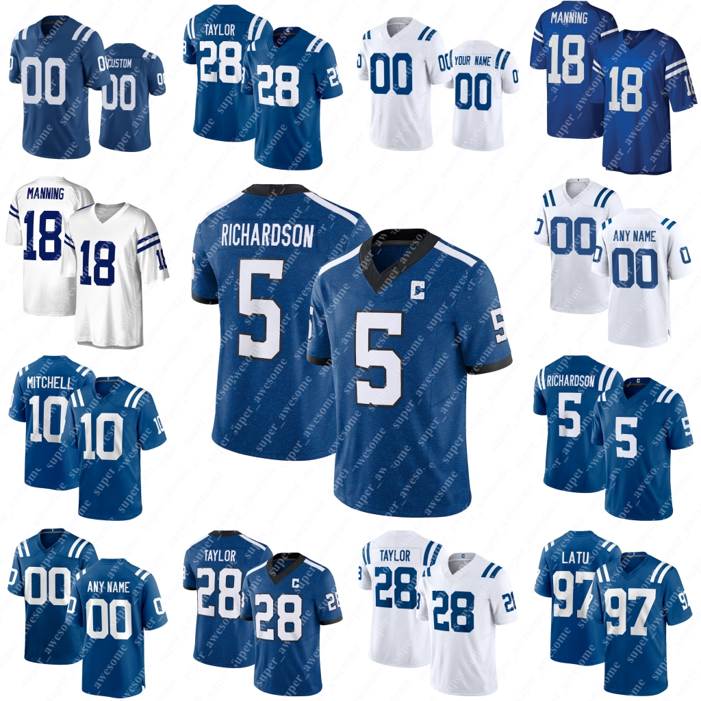 4XL Custom Football Jersey Personalize Your Fan Gear - Ryan Taylor Leonard Lindsay Pierce Woods Raimann Cross Nelson | Blue