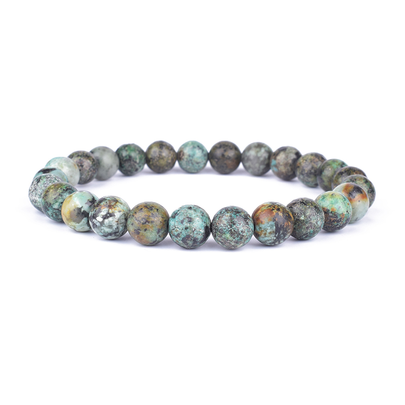 Natural African Turquoise Lapis Lazuli Stone Bracelet Homme Femme Charms 8MM Men Strand Beads Yoga Bracelets Women Jewelry