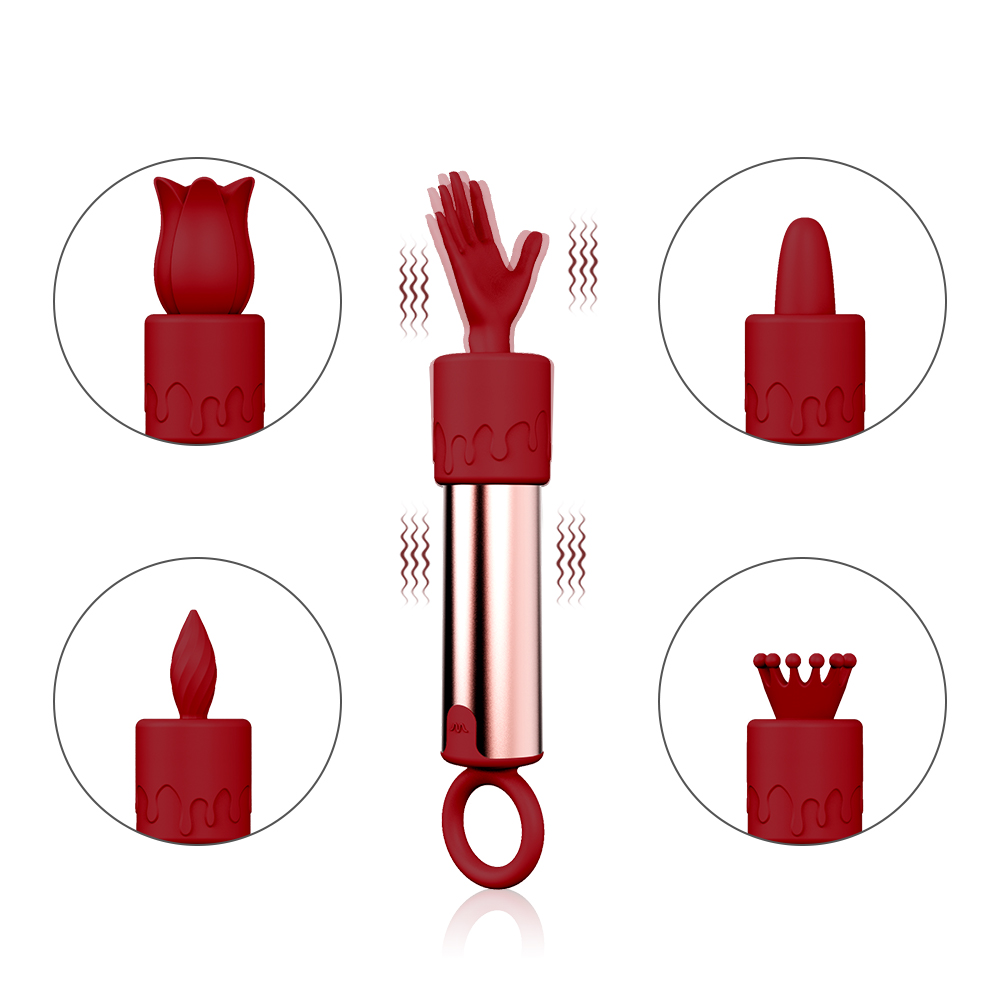 Mini Powerful Bullet Vibrator for Women 5 in 1 Stick USB Rechargeable Nipple Stimulator Clit Waterproof Vibrating Adult Toys