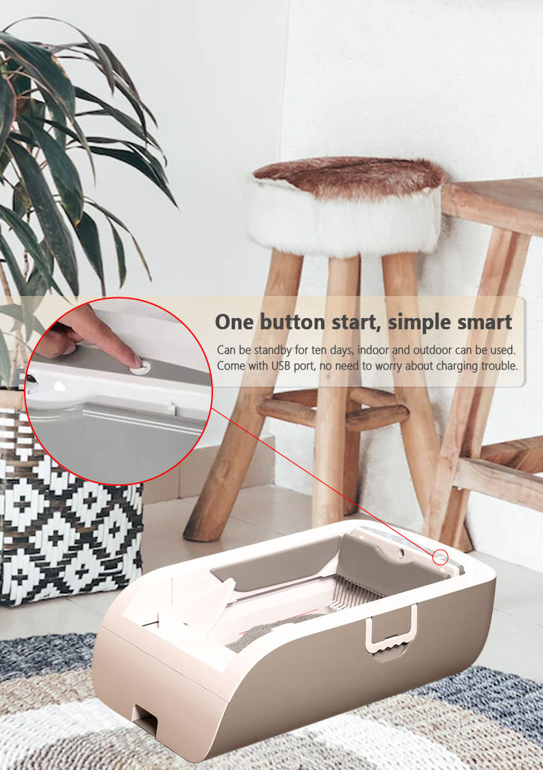 Economical Automatic cleaning Internal and external detachable smart litter box