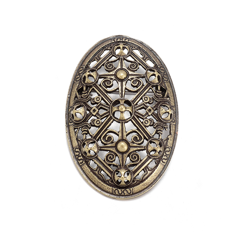 Vintage Gothic Scandinavian Shield Brooch Nordic Celtic Metal Pin Men's Irish Knot Witchcraft Witch's Knot Amulet Jewelry Gift