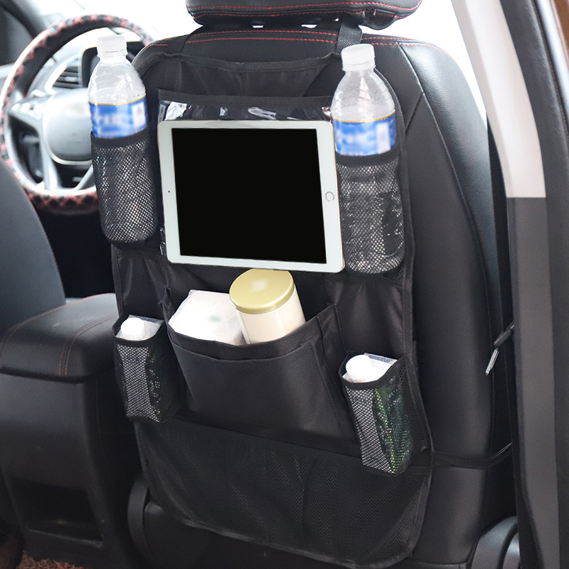 Car Back Seat Storage Bag 9 Pockets Auto Interior Organizer Space Saver Car Rear Seat Goods Stowing Tidying Bags