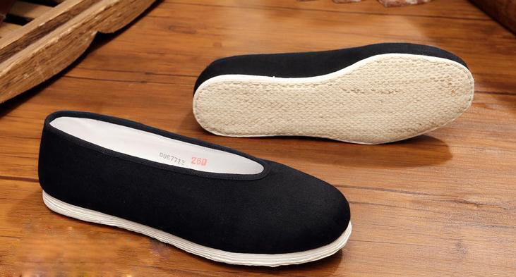 Top quality Beijing BIG SIZE handmade Multi-layer sole vintage Chinese Shoes Kung Fu Tai chi Martial Arts wushu shoes EU47