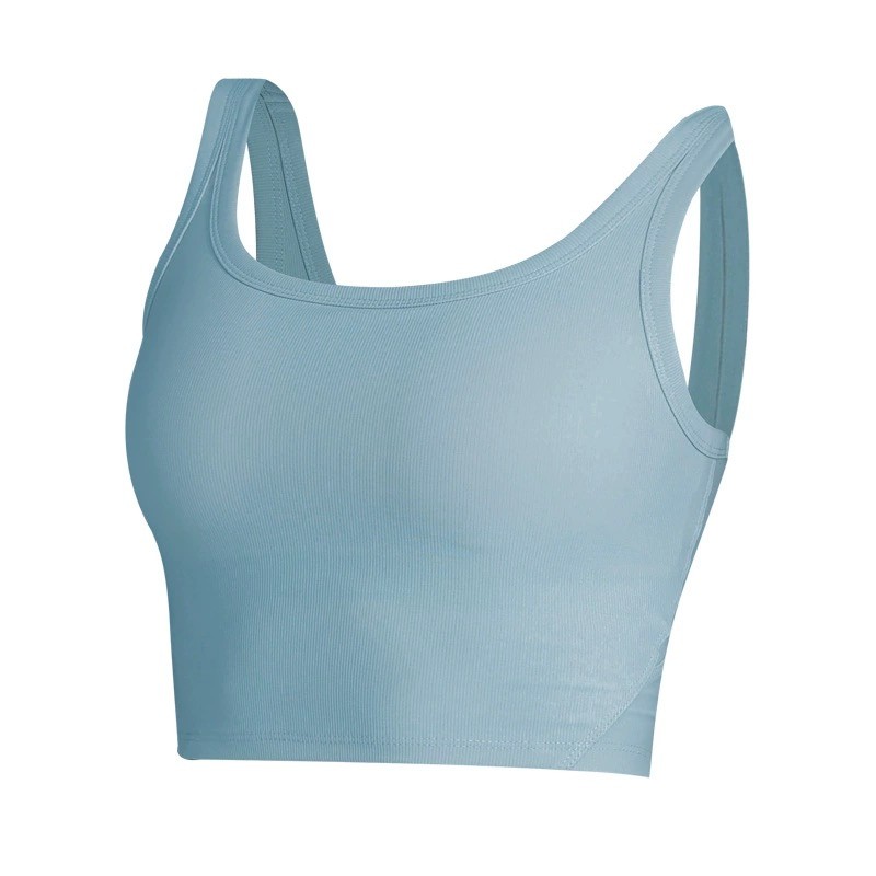 Naked Fabric Professional Training Yoga Fiess Sports Underwear Shock-Proof Gathering Summer Bra Beauty Back Vest High Elasticity Fixed Chest For Women