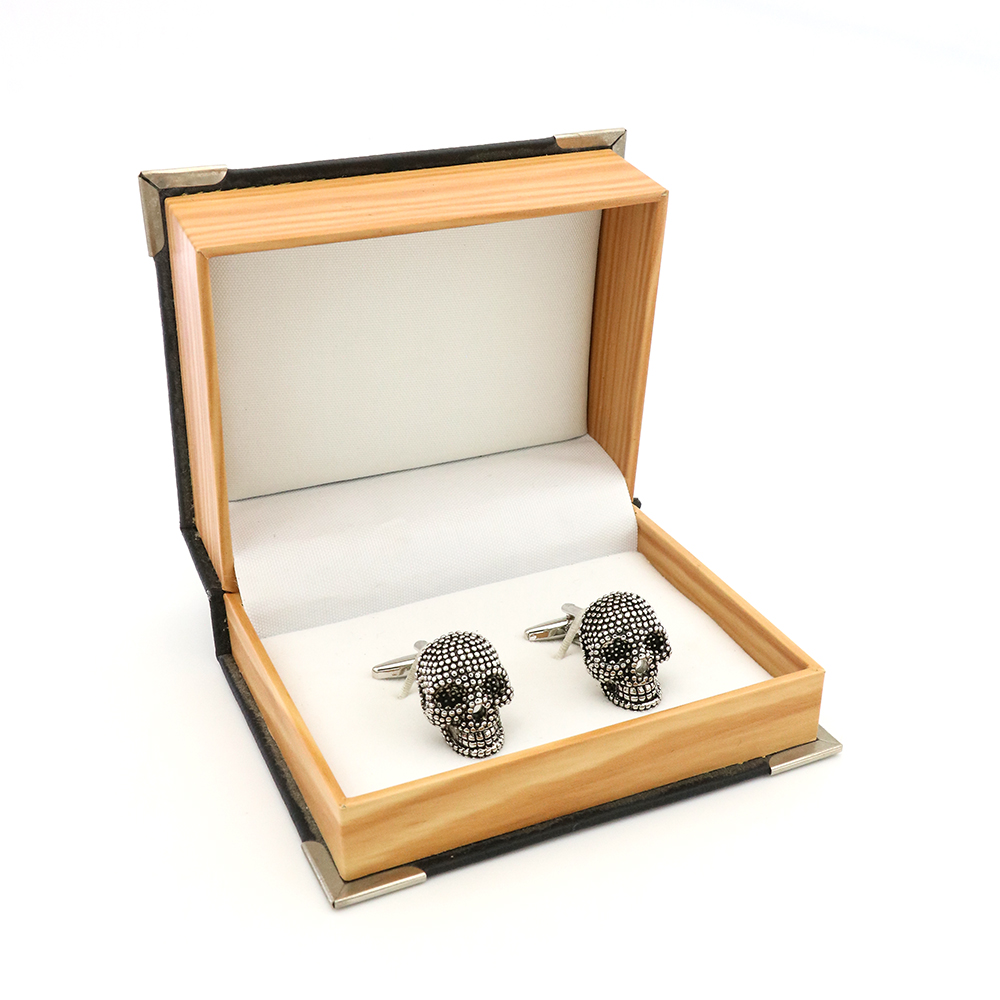 iGame Day Of The Dead Cuff Links Muti-color Brass Material Sugar Skull Design Free Shipping