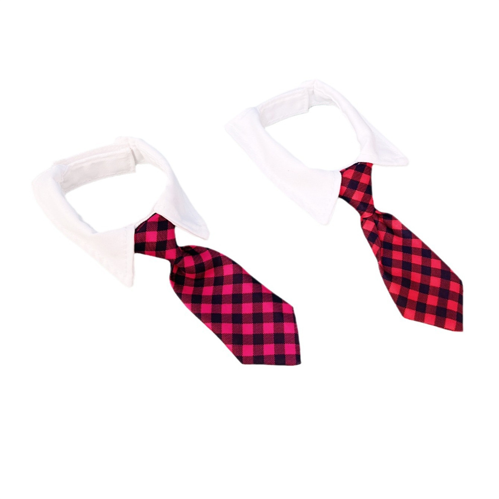 Cat Dog Tie with Collar Adjustable Cat Ties Collars for Cats and Puppy Grooming Ties Birthday Holiday Festival Party Accessories