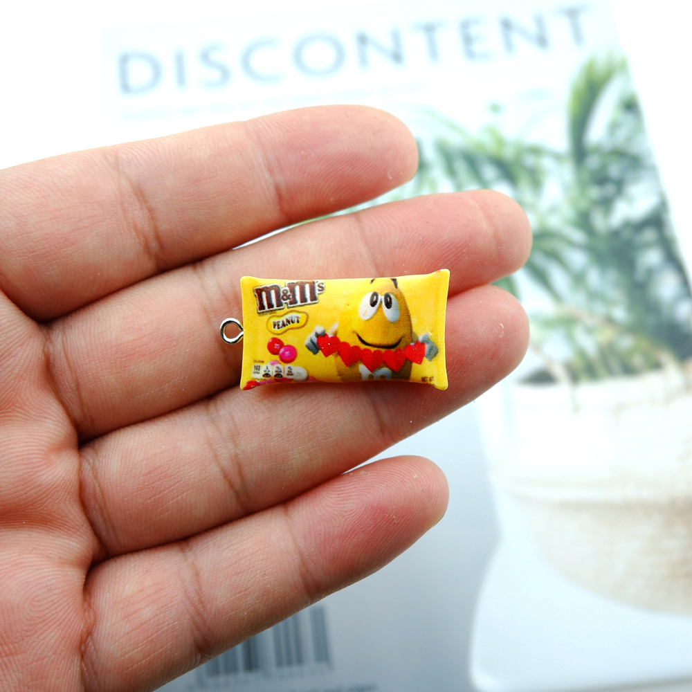 10pcs/Pack M Candy Resin Charms for Earring Bracelet Pendant Jewelry Findings Phone Making