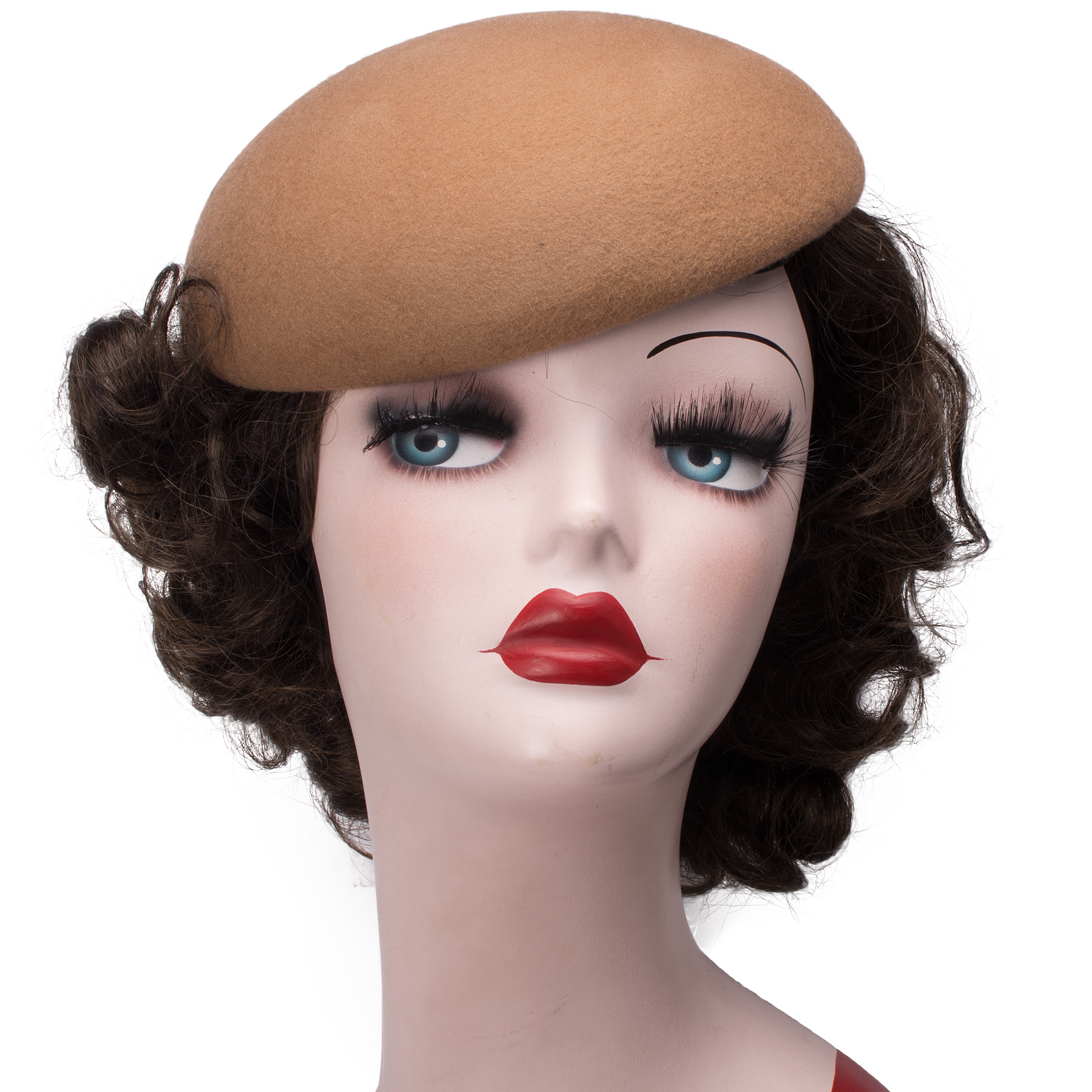 Winter Beanies Womens Beret 100% Wool Hats Circle Round Pillbox Hats Ladies Millinery Supply Hat Base Cocktail Wedding Hat A048