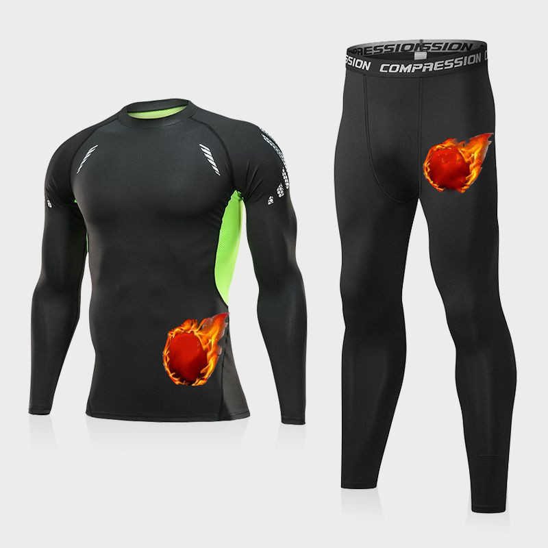 New moto gp Motorcycle Thermal Underwear F1 Set Men's Motorcycle Skiing Winter Warm Base Layers Tight Long Johns Tops Pants Set