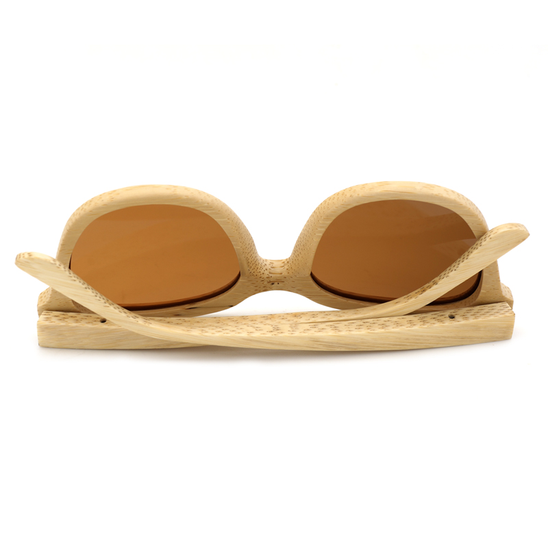 BOBO BIRD Natural Bamboo Retro Sunglasses for Men and Women Handmade Polarized Wooden Eyewear with Wood Gifts Box Sun Glasses