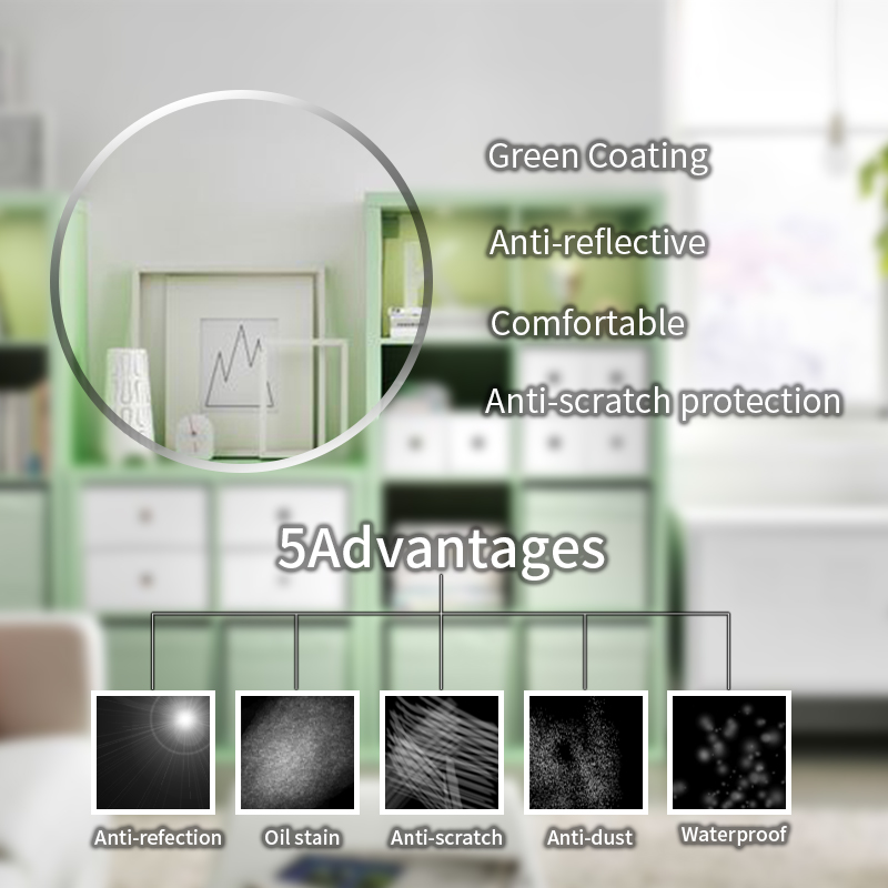 KANSEPT 1.56 Index Prescription Eye Glasses Myopia Brand Lens Clear Glasses Hard Scratch Resistant Aspheric Optical Lenses