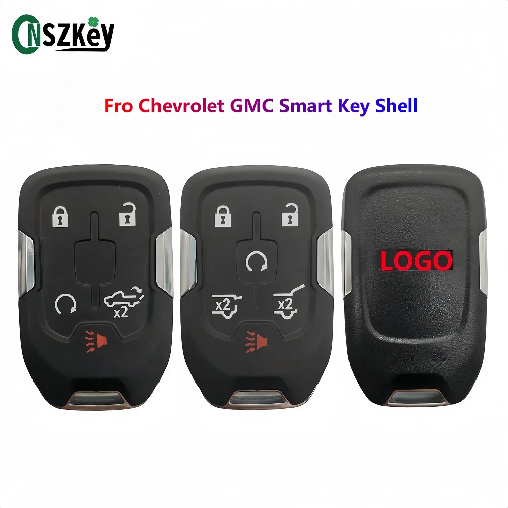 CNSZKey FCCID:HYQ1AA HYQ1EA Car Smart Remote Key Shell For Chevrolet GMC Terrain For GMC Acadia Replacement Key With LOGO