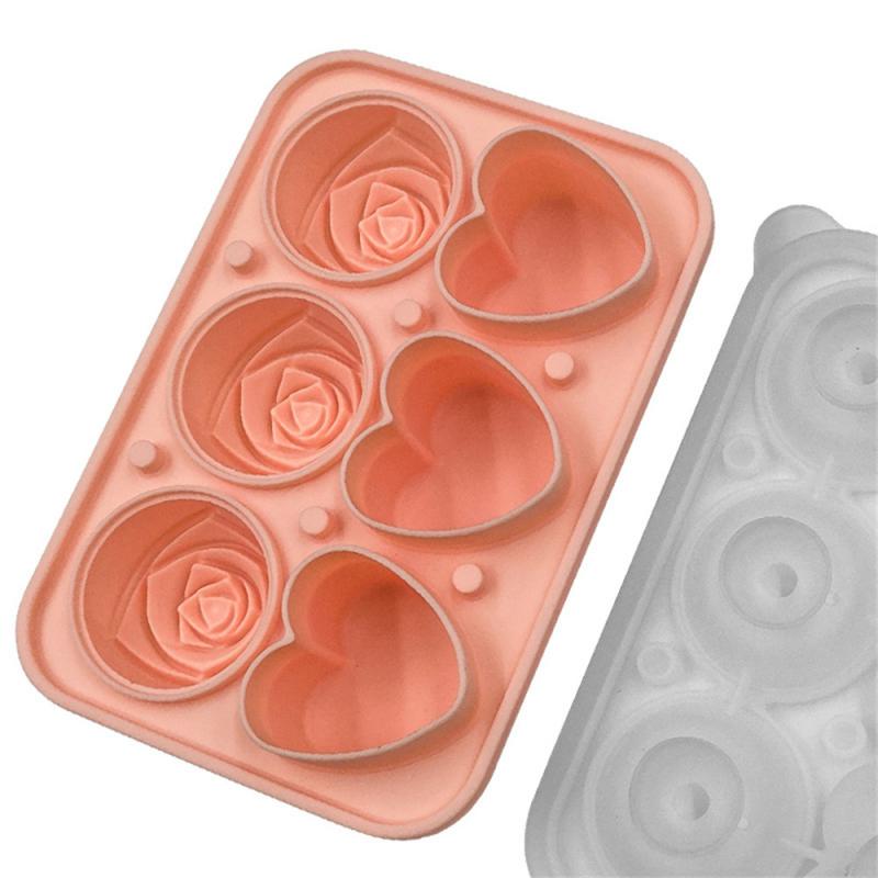 Puck Heart-shaped Covered Design Easy To Clean Healthy Material Low Temperature Resistance Ice Hockey Mold Ice Box Taste