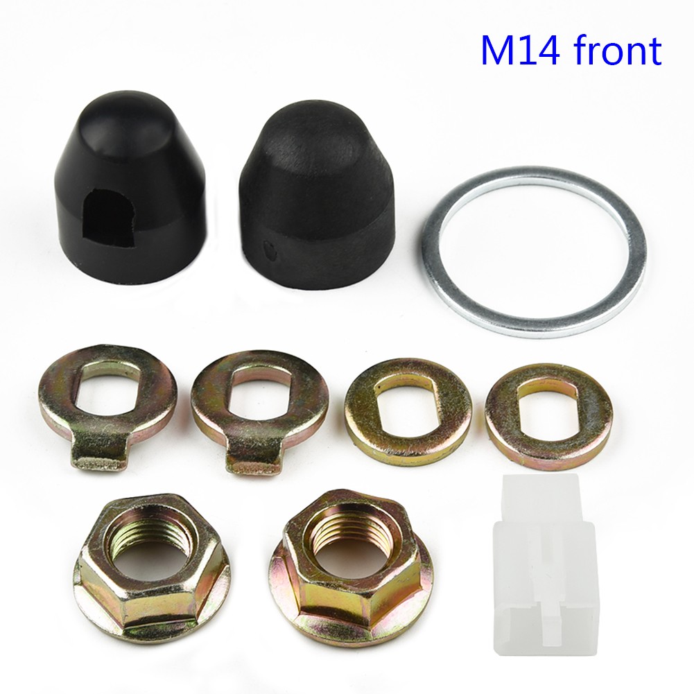 M12/M14 E-bike Hub Motor Axle Lock Nut/lock Washer/spacer/nut Cover Electric Bicycle Components 500W-5000W Motors 12/14mm Shaft