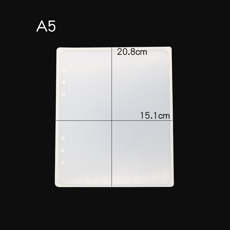A4 A5 A6 A7 Notebook Cover Silicone Mold Crystal Epoxy Resin Molds For DIY UV Resin Mould Handmade Crystal Book Accessories