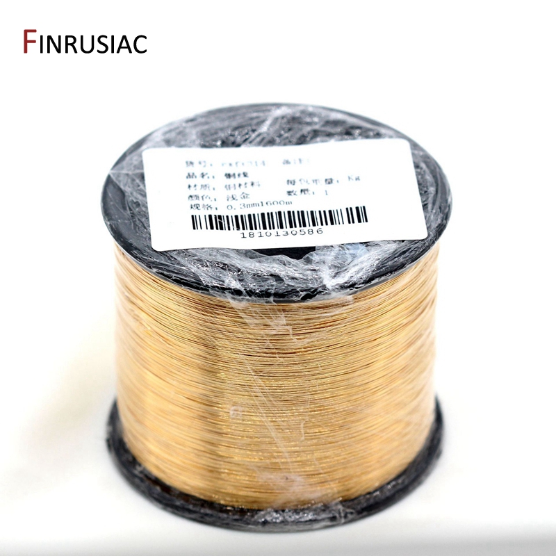 5 Meters Real Gold Plated Copper Wire DIY jewelry accessories 0.3/0.4/0.5/0.6mm Metal Wire For Jewellery Making